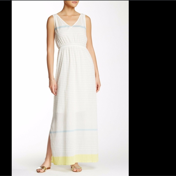 NWT $148 Tommy Bahama Piemonte Stripe Maxi Dress Grey Green‎ [SZ Medium ] - Picture 3 of 5